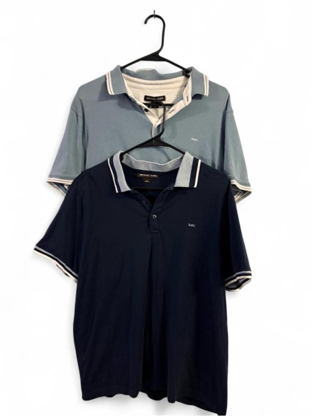 Michael Kors Men’s Polo Duo - Navy & Light Blue with Contrast Trim